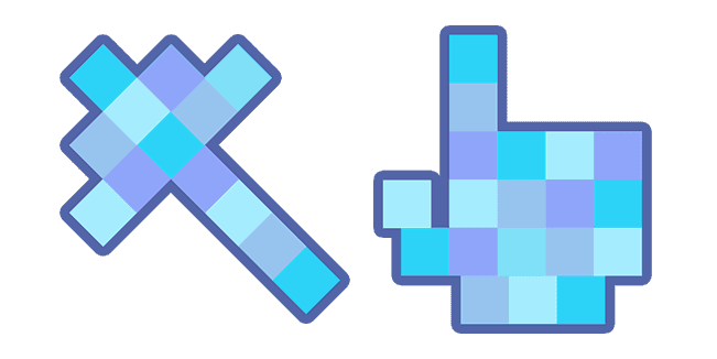 Blue Squarescustom cursor pack