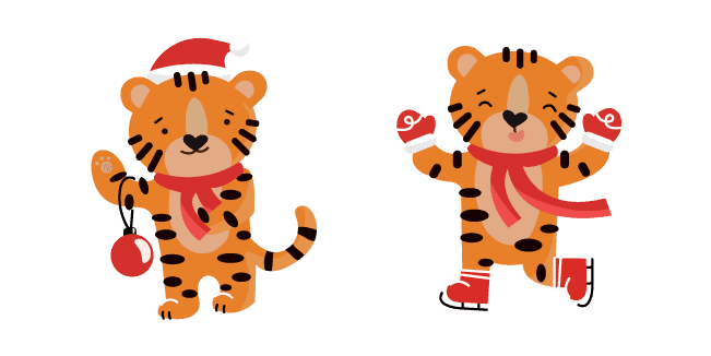 Christmas Tigercustom cursor pack