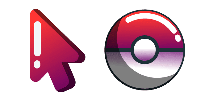 Minimal Gradient Poke Ballcustom cursor pack