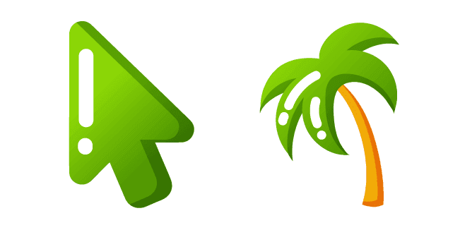 Minimal Palm Treecustom cursor pack