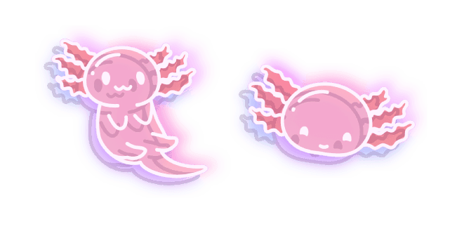 Neon Axolotlcustom cursor pack