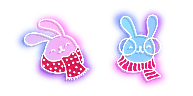Neon Bunnies in Scarvescustom cursor pack