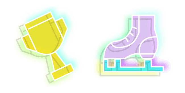 Neon Goblet and Ice Skatescustom cursor pack