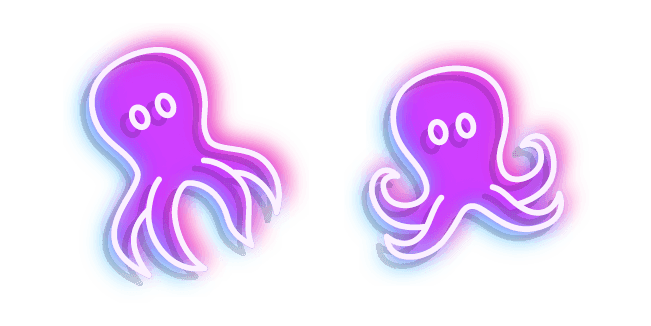 Neon Octopuscustom cursor pack