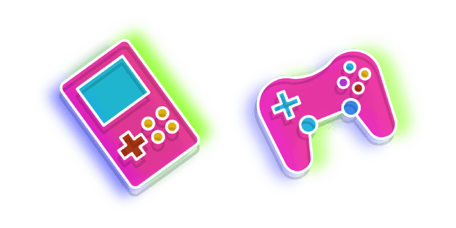 Neon Video Consolecustom cursor pack