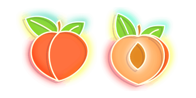 Orange Peach Neoncustom cursor pack