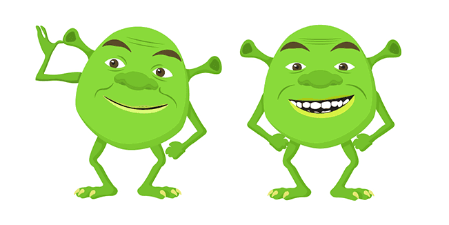 Shrek Wazowskicustom cursor pack