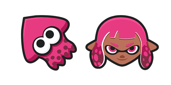 Splatoon 2 Pink Inklingcustom cursor pack