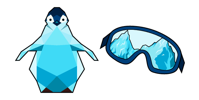VSCO Girl Penguin and Maskcustom cursor pack