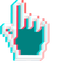 Turquoise Pixel pointer cursor