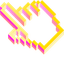 Sunshine Pixel pointer cursor