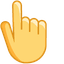 Amber Yellow pointer cursor
