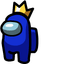 Blue Crown Crewmate pointer cursor