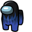 Blue Flame Crewmate pointer cursor