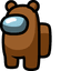 Brown Bear Crewmate pointer cursor