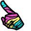 Zebra Pattern Crewmate default cursor