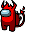Devil on Fire Crewmate pointer cursor