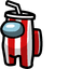 Drink White Crewmate pointer cursor
