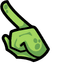 Green Turtle Crewmate default cursor