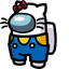Hello Kitty Crewmate pointer cursor