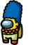 Marge Simpson Crewmate pointer cursor