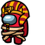 Mysterious Pharaoh Crewmate pointer cursor
