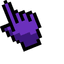 Purple Galaxy Crewmate default cursor