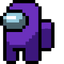 Purple Galaxy Crewmate pointer cursor