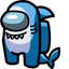 Shark Crewmate pointer cursor