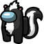 Skunk Crewmate pointer cursor