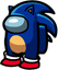 Sonic Crewmate pointer cursor