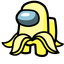 Yellow Banana Crewmate pointer cursor