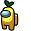 Yellow Crewmate pointer cursor