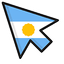 Argentina Flag default cursor