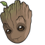 Baby Groot and Rocket default cursor