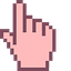 Baby Pink pointer cursor