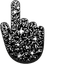 Black Glitter pointer cursor