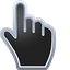 Black Chrome pointer cursor