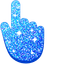 Sparkling Blue pointer cursor