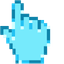 Blue Macaron pointer cursor