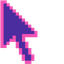 Blue Pink default cursor