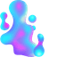 Fluid Blue Purple pointer cursor