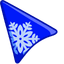 Blue Snow default cursor