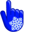 Blue Snow pointer cursor
