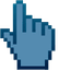 Sleek Steel pointer cursor