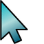 Blue Turquoise default cursor