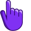 Blue Violet pointer cursor