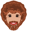 Bob Ross pointer cursor