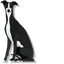 Borzoi Dog pointer cursor