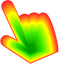 Bright Glow pointer cursor